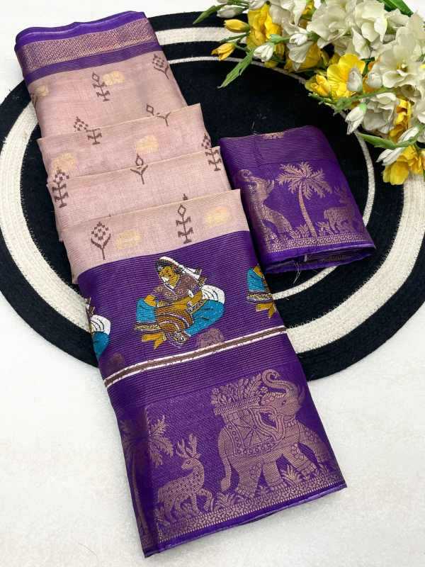 YNF Wholesale Silk Floral Sarees  | Surat Manufacturer