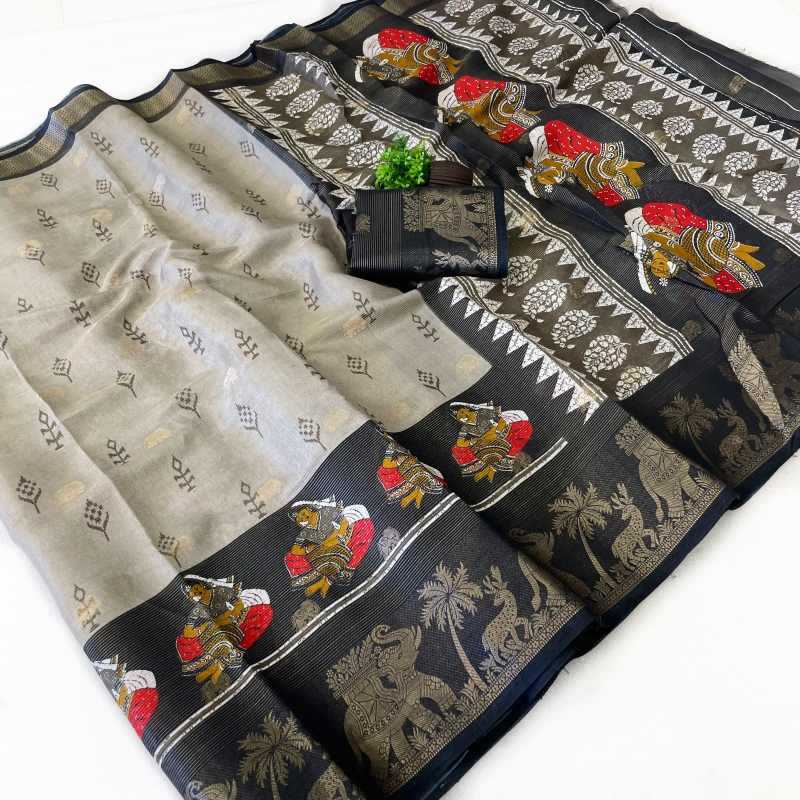 YNF Wholesale Silk Floral Sarees  | Surat Manufacturer