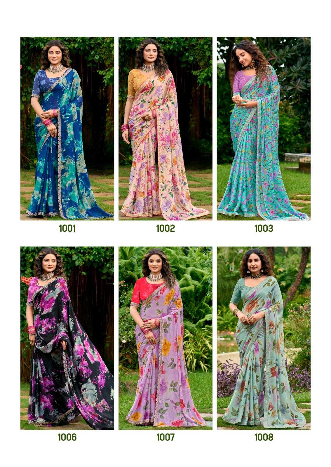 YNF Wholesale Chiffon Chiffon Sarees  | Surat Manufacturer