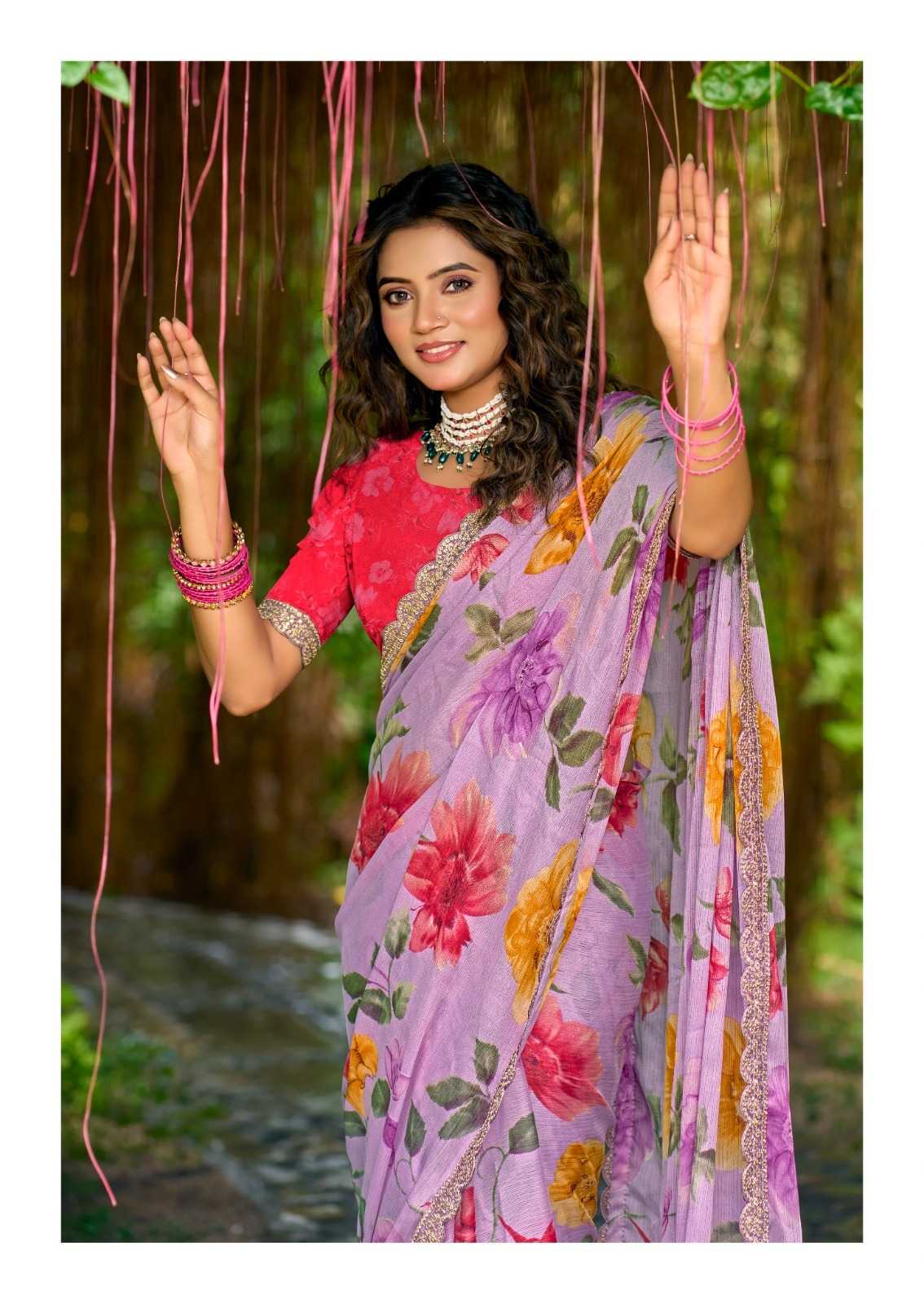 YNF Wholesale Chiffon Chiffon Sarees  | Surat Manufacturer