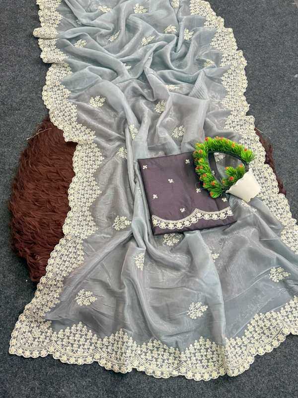 YNF Wholesale Heavy Roman Silk Party Wear Silk Sarees  | Surat Manufacturer