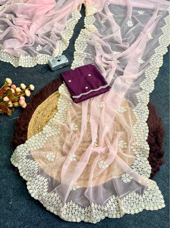 YNF Wholesale Heavy Roman Silk Party Wear Silk Sarees  | Surat Manufacturer