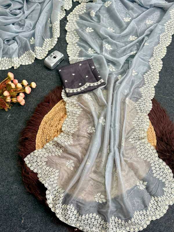 YNF Wholesale Heavy Roman Silk Party Wear Silk Sarees  | Surat Manufacturer