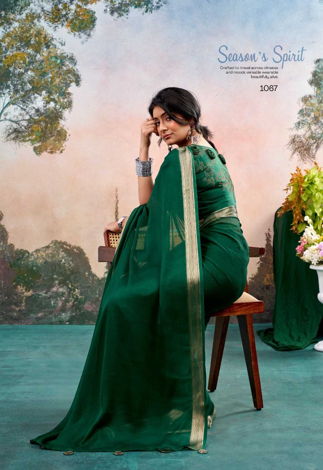 YNF Wholesale Chinon Designer Sarees KESH514 JANKI | Surat Manufacturer