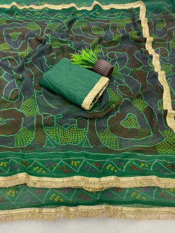 YNF Wholesale Chiffon Printed Sarees  | Surat Manufacturer