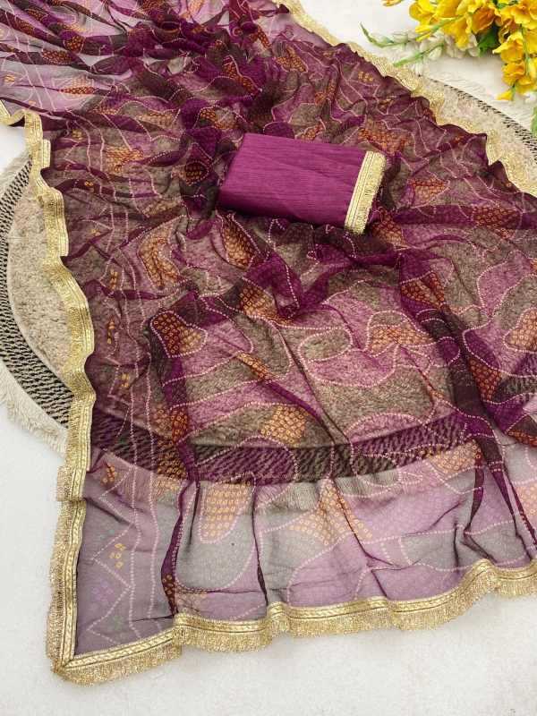 YNF Wholesale Chiffon Printed Sarees  | Surat Manufacturer