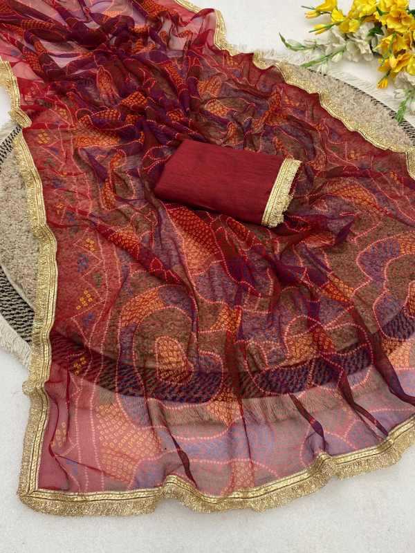 YNF Wholesale Chiffon Printed Sarees  | Surat Manufacturer