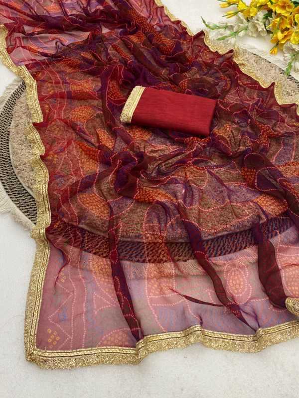 YNF Wholesale Chiffon Printed Sarees  | Surat Manufacturer