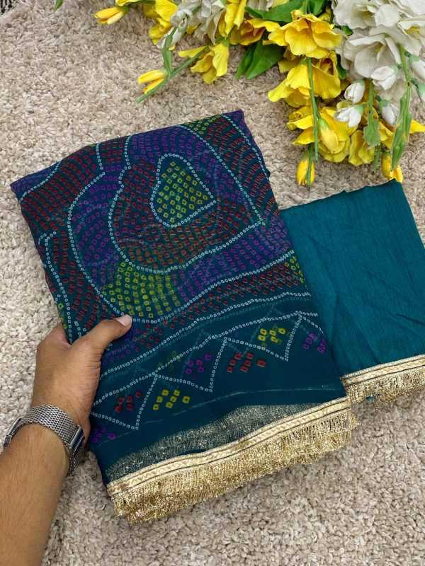 YNF Wholesale Chiffon Printed Sarees  | Surat Manufacturer