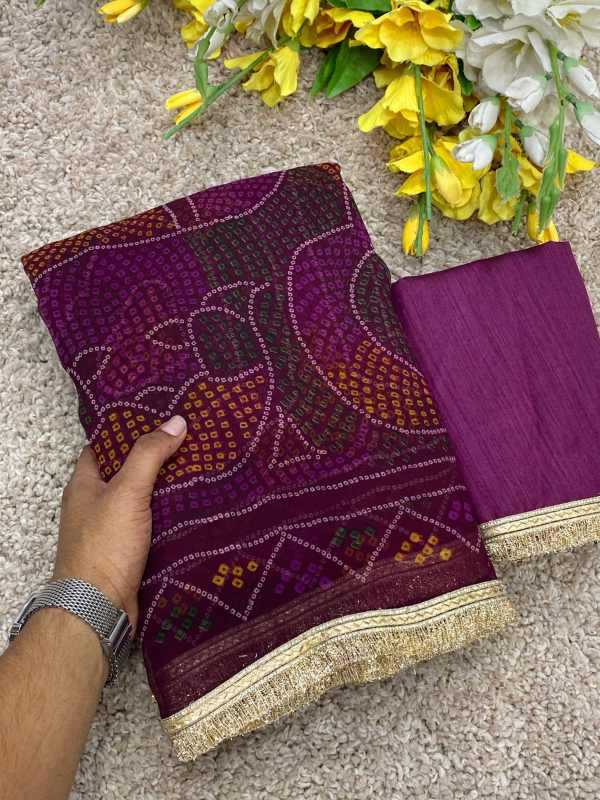 YNF Wholesale Chiffon Printed Sarees  | Surat Manufacturer