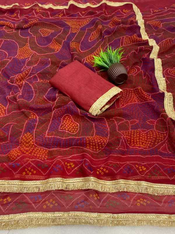 YNF Wholesale Chiffon Printed Sarees  | Surat Manufacturer