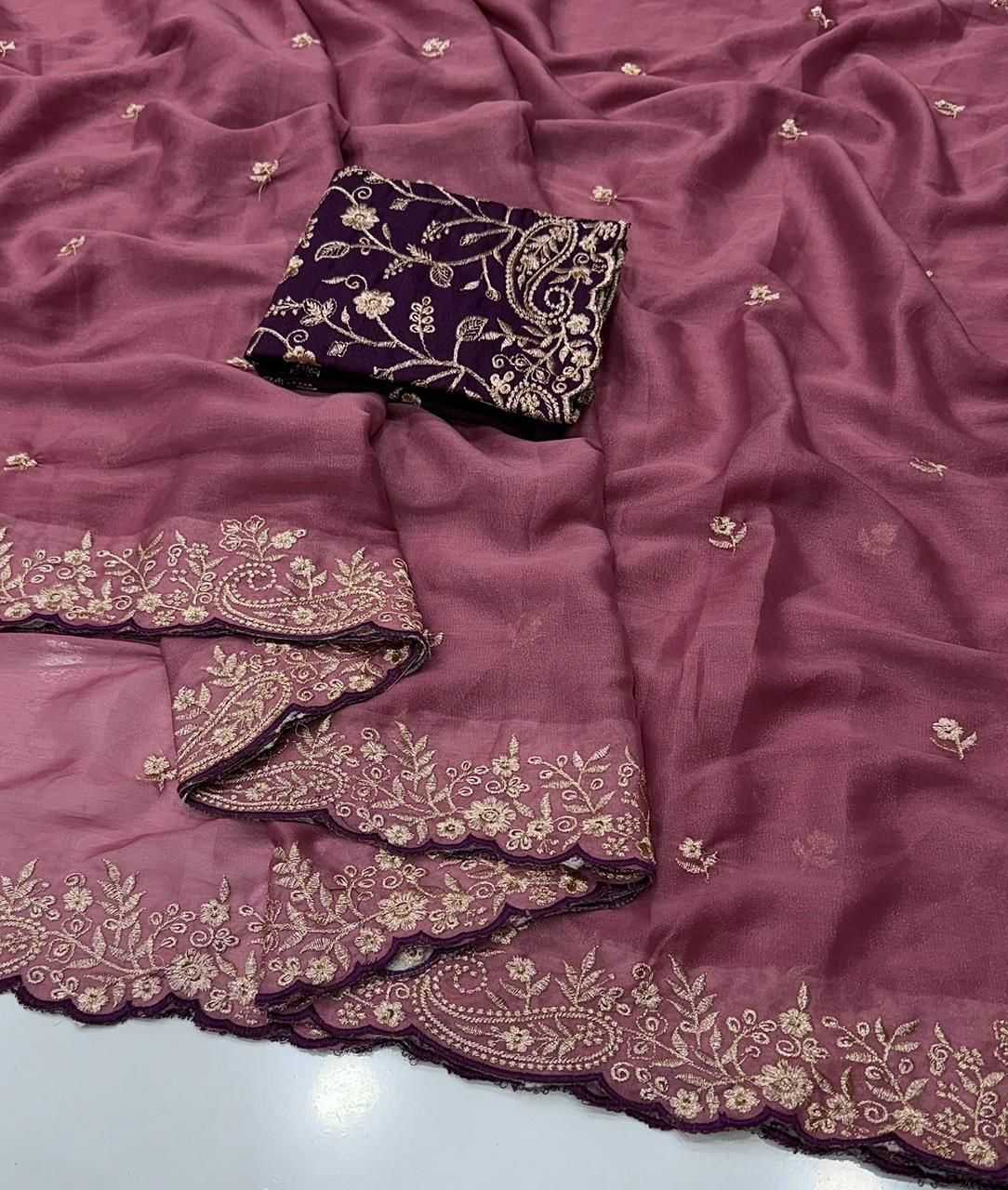 YNF Wholesale Georgette Fancy Sarees KESH514 KERI | Surat Manufacturer