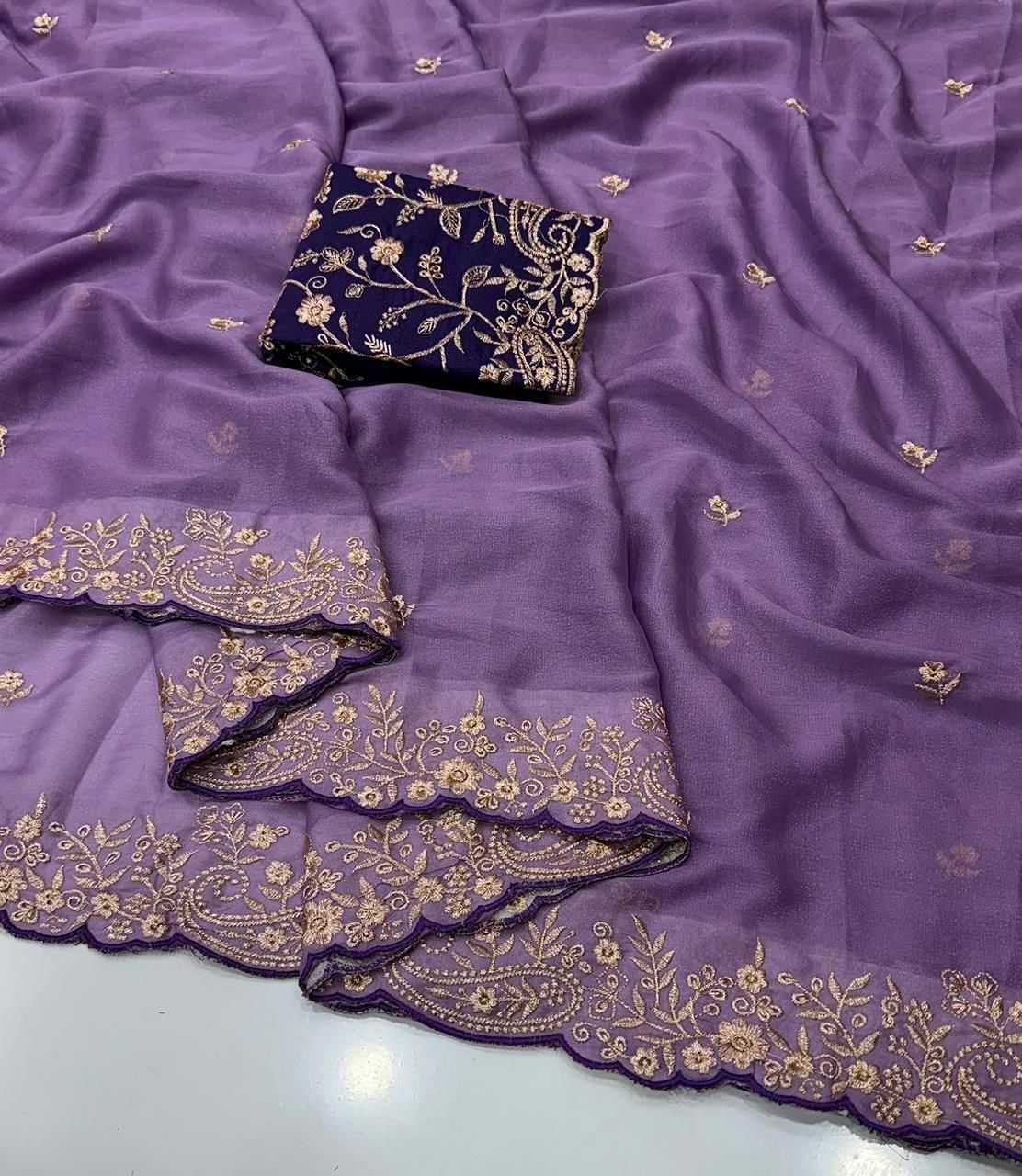 YNF Wholesale Georgette Fancy Sarees KESH514 KERI | Surat Manufacturer