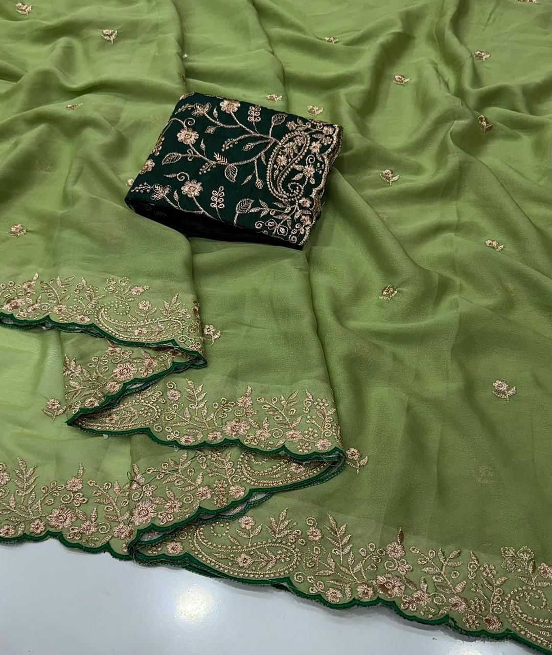 YNF Wholesale Georgette Fancy Sarees KESH514 KERI | Surat Manufacturer