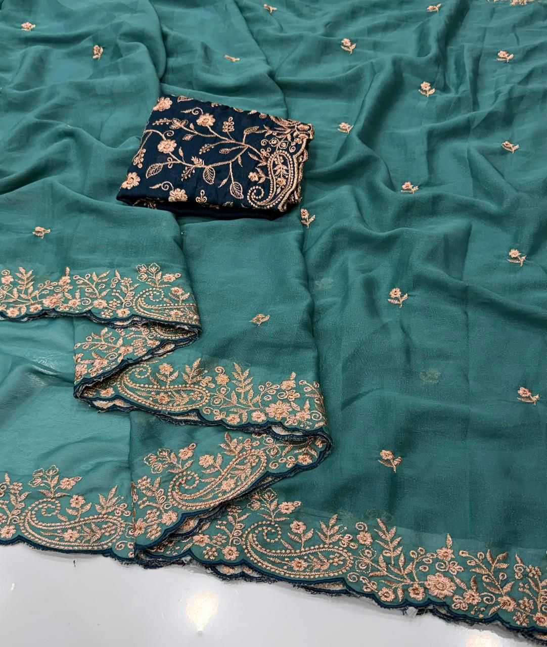 YNF Wholesale Georgette Fancy Sarees KESH514 KERI | Surat Manufacturer