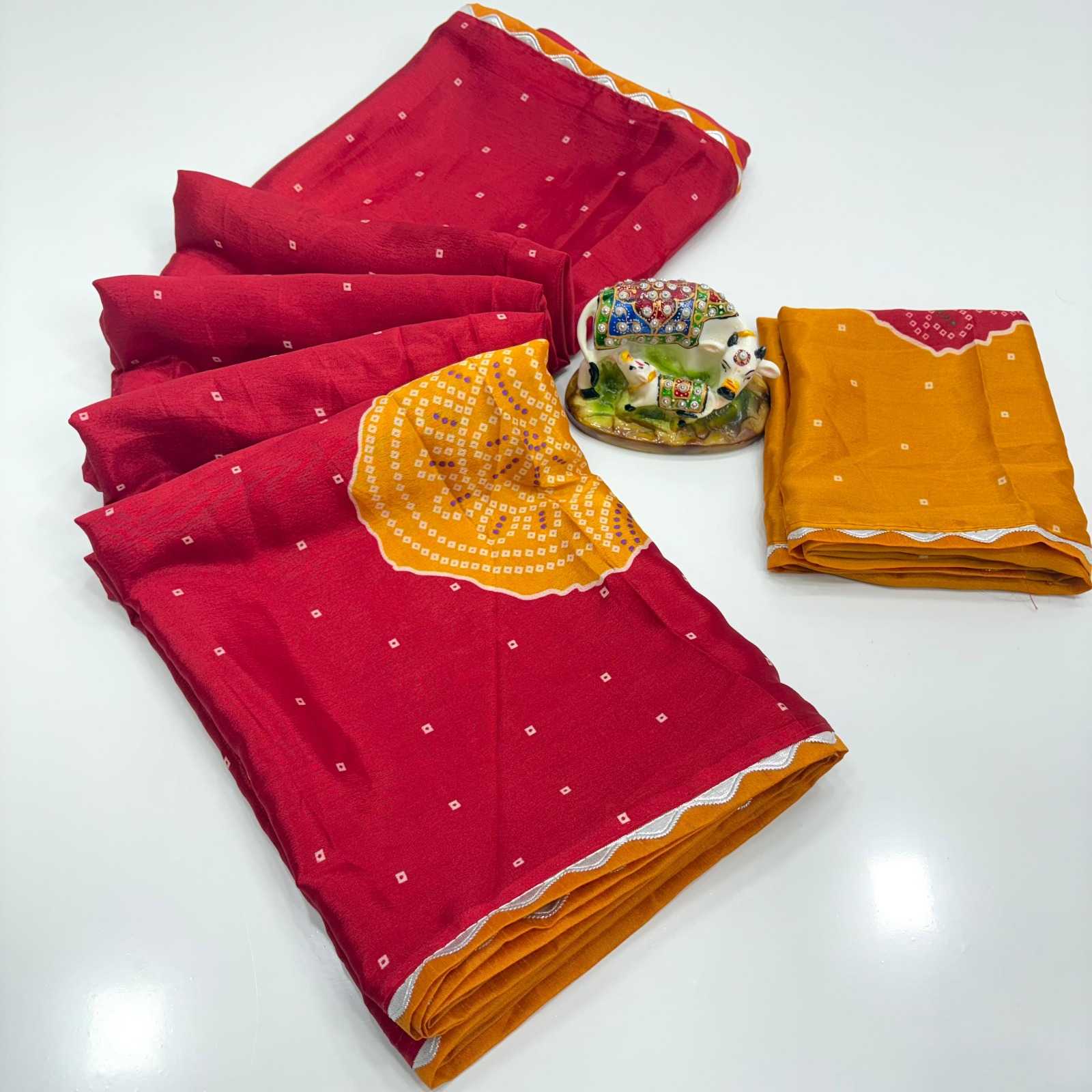 YNF Wholesale Chinon Designer Sarees  | Surat Manufacturer