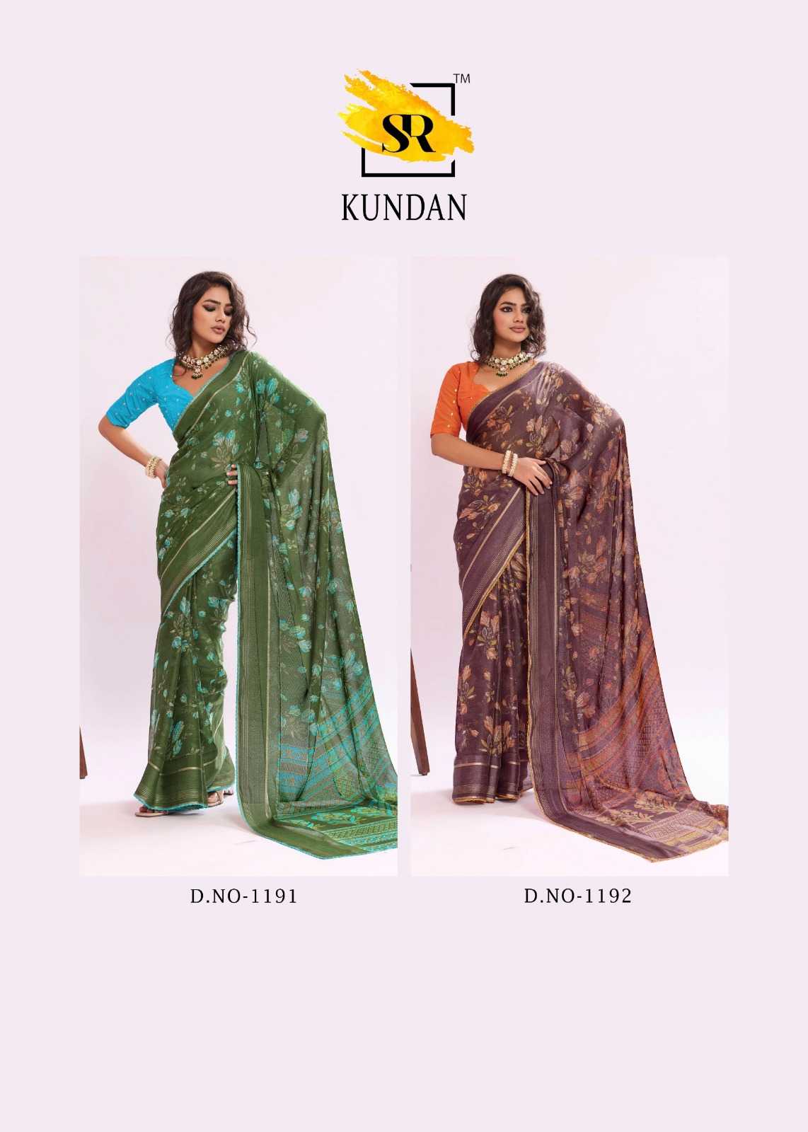 YNF Wholesale Georgette Printed Sarees KESH514 Kundan | Surat Manufacturer