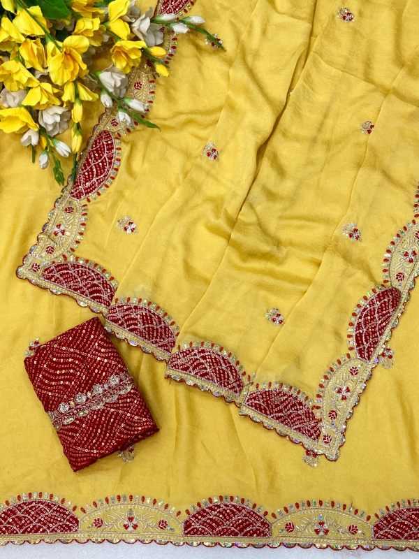 YNF Wholesale Crunchi Sequence Sarees  | Surat Manufacturer