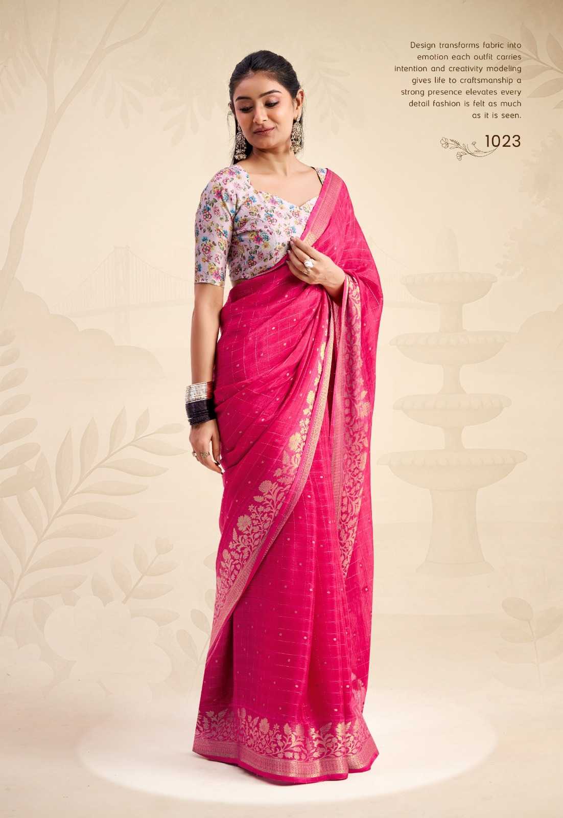YNF Wholesale Chinon Designer Sarees  | Surat Manufacturer