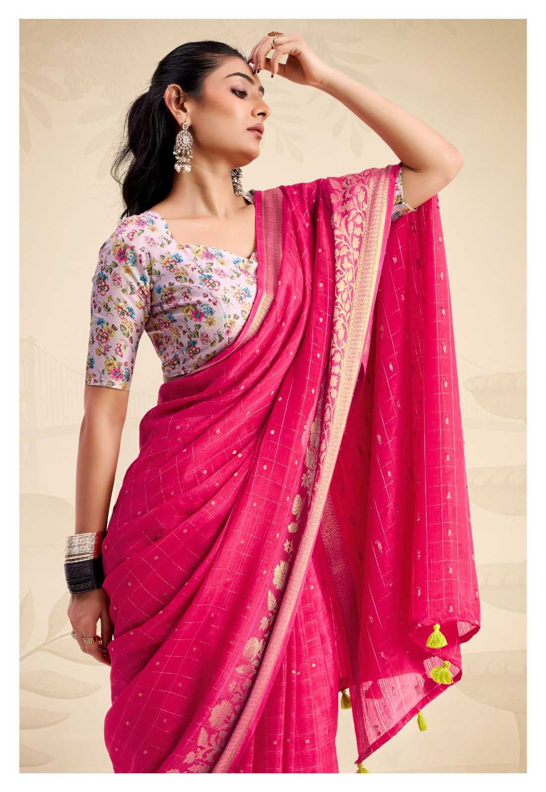 YNF Wholesale Chinon Designer Sarees  | Surat Manufacturer