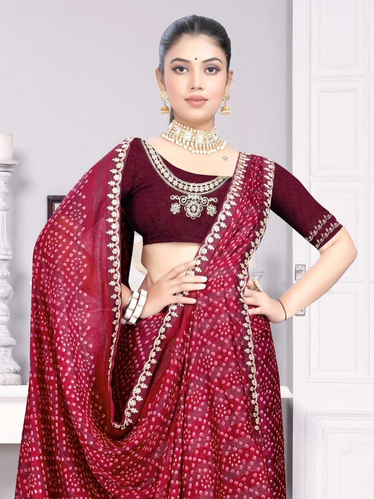 YNF Wholesale Georgette Printed Sarees  | Surat Manufacturer