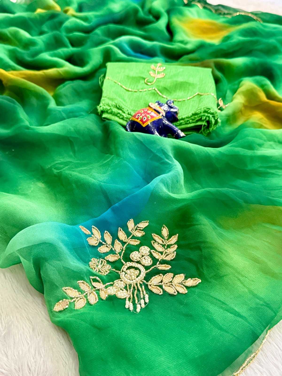 YNF Wholesale Chiffon Chiffon Sarees KESH514 Mor Chhadi | Surat Manufacturer