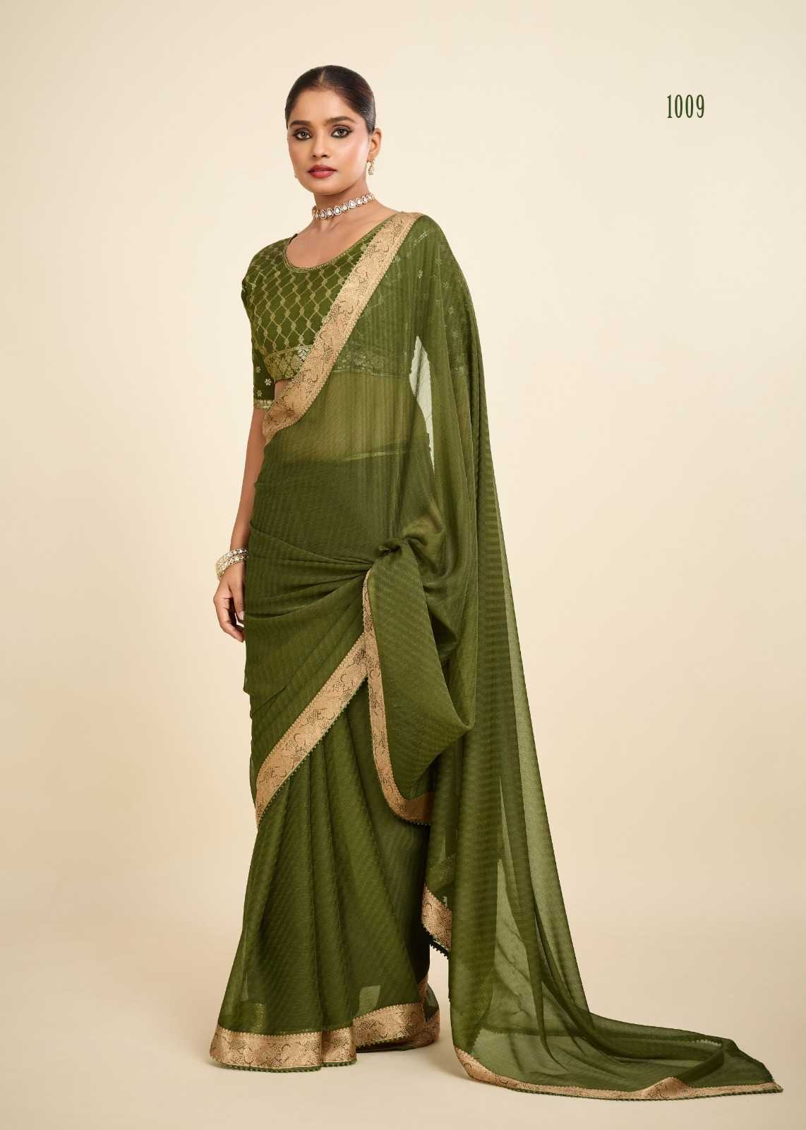 YNF Wholesale Viscose Chiffon Sarees  | Surat Manufacturer