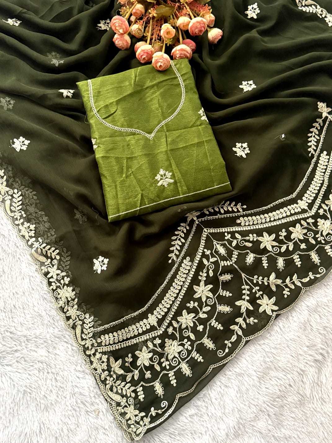YNF Wholesale Chiffon Designer Sarees  | Surat Manufacturer