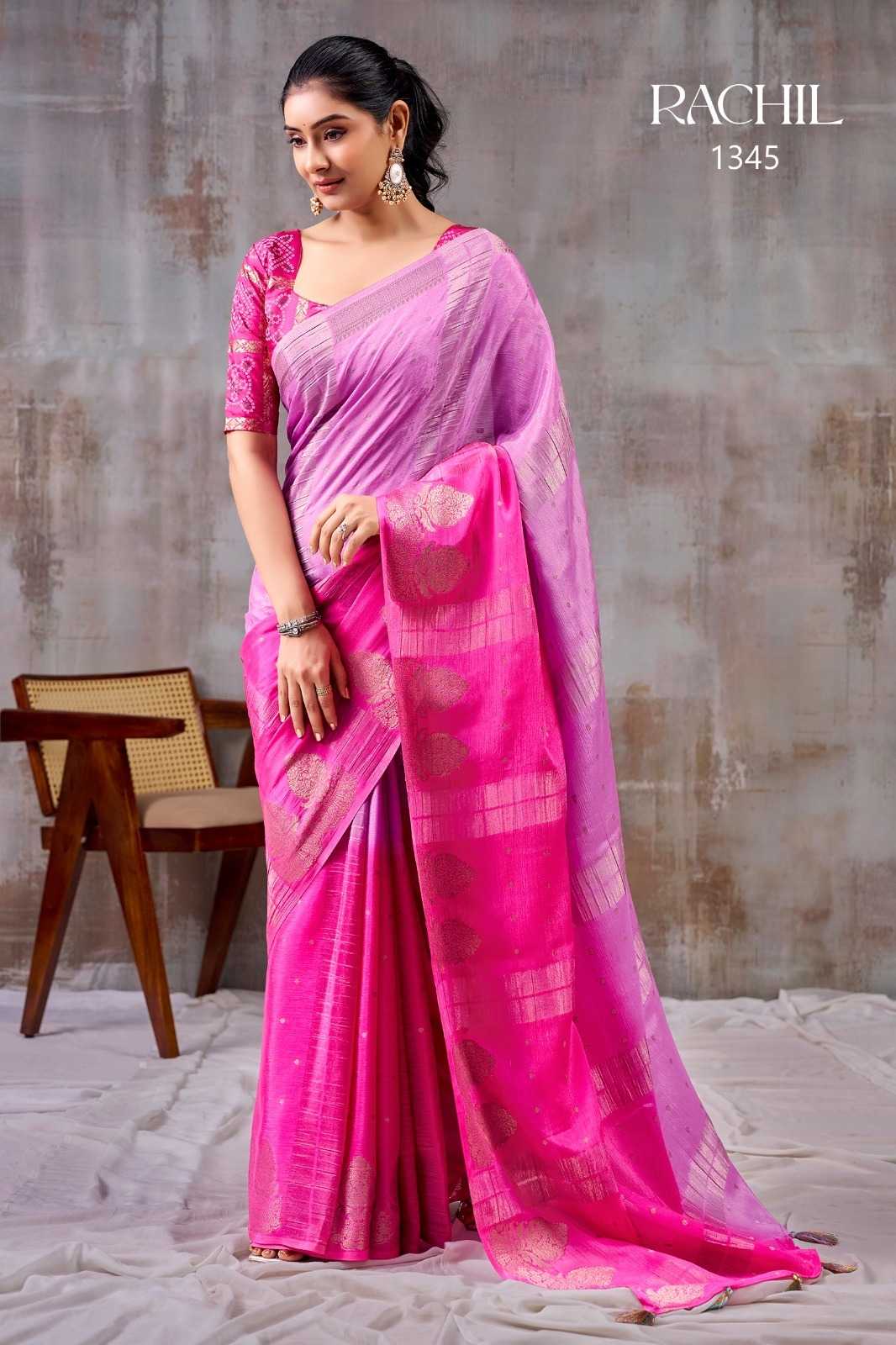 YNF Wholesale Chinon Designer Sarees KESH514 RACHIL | Surat Manufacturer