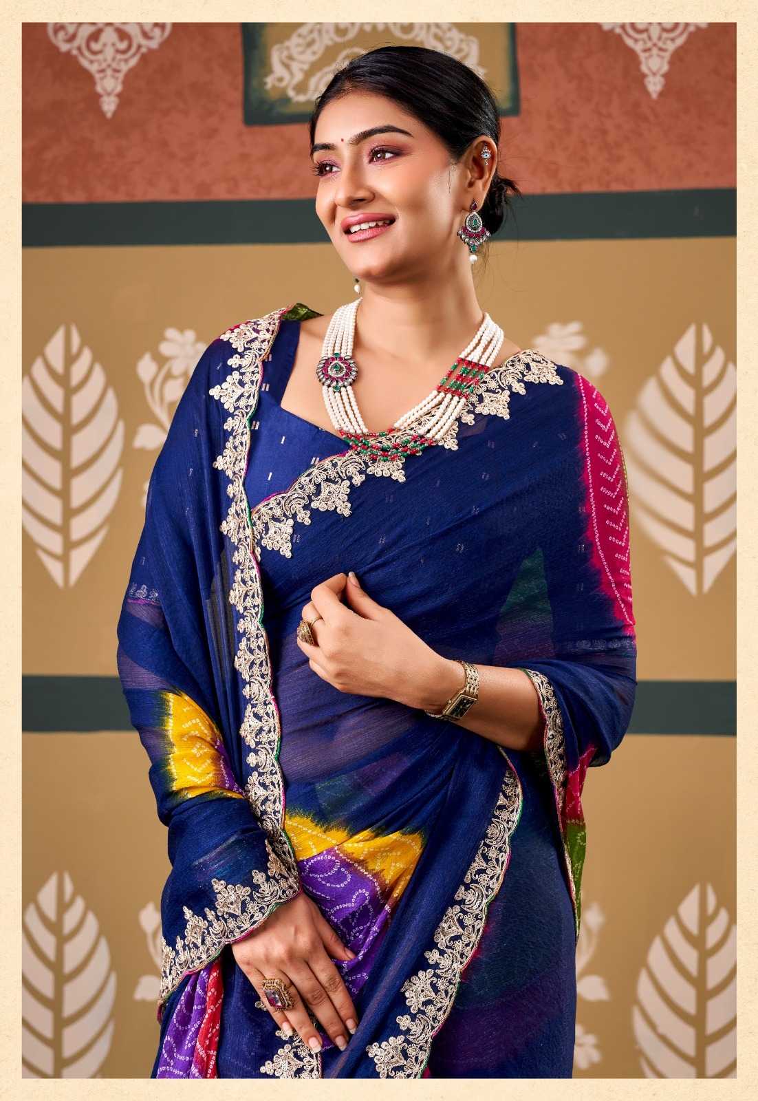 YNF Wholesale Chiffon Designer Sarees  | Surat Manufacturer