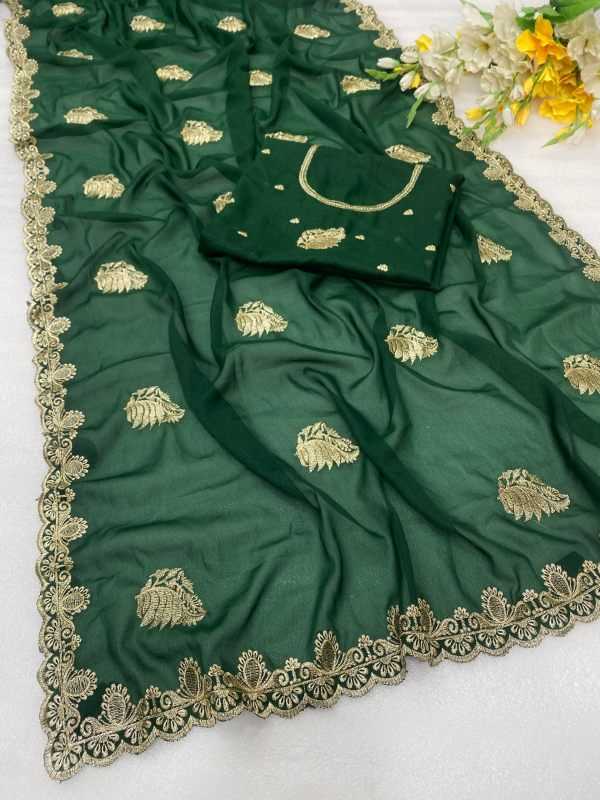 YNF Wholesale Georgette Georgette Sarees  | Surat Manufacturer