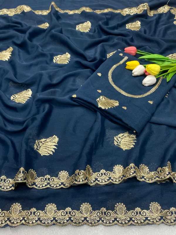 YNF Wholesale Georgette Georgette Sarees  | Surat Manufacturer