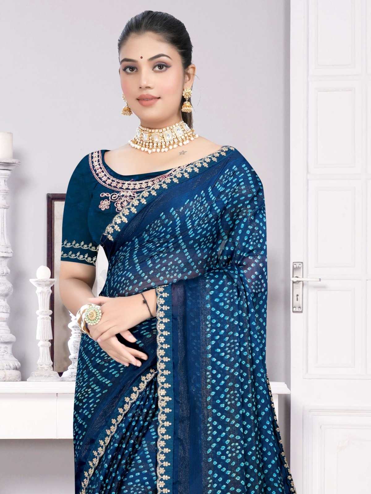 YNF Wholesale Georgette Printed Sarees  | Surat Manufacturer