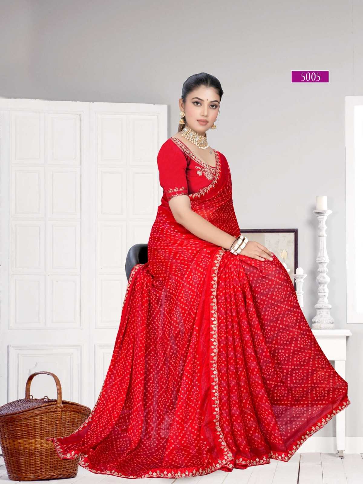 YNF Wholesale Georgette Printed Sarees  | Surat Manufacturer