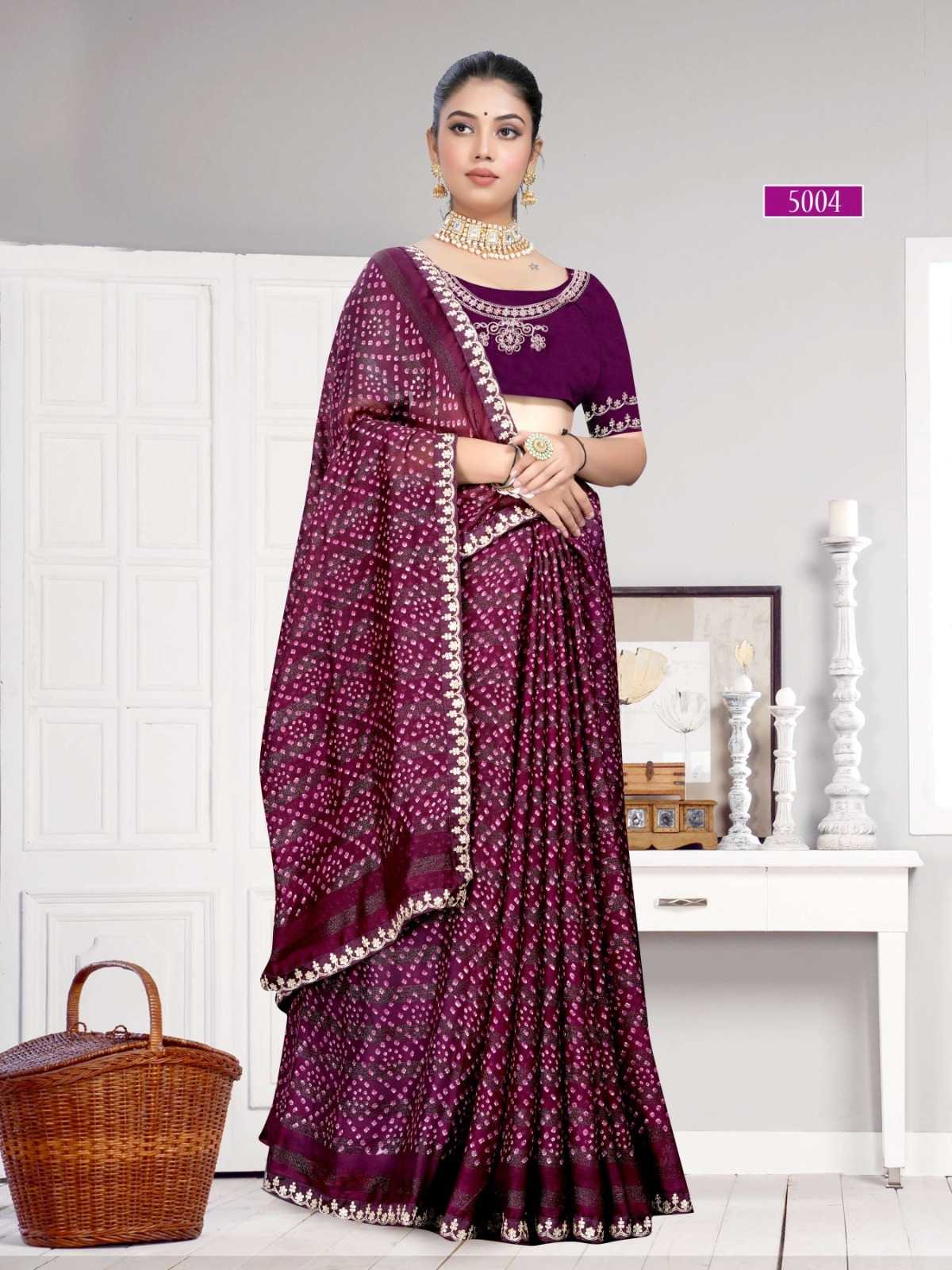 YNF Wholesale Georgette Printed Sarees  | Surat Manufacturer