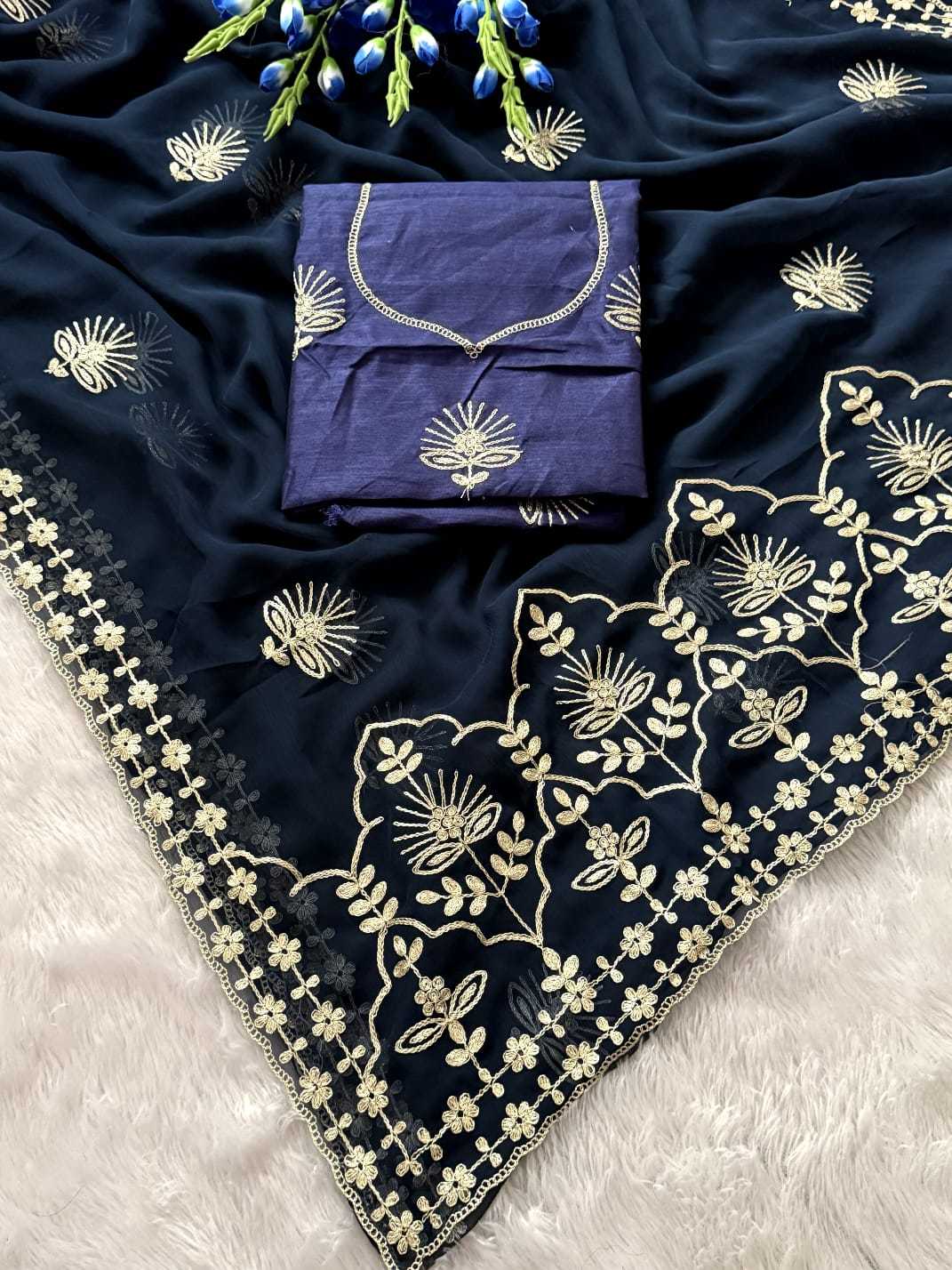 YNF Wholesale Chiffon Designer Sarees  | Surat Manufacturer