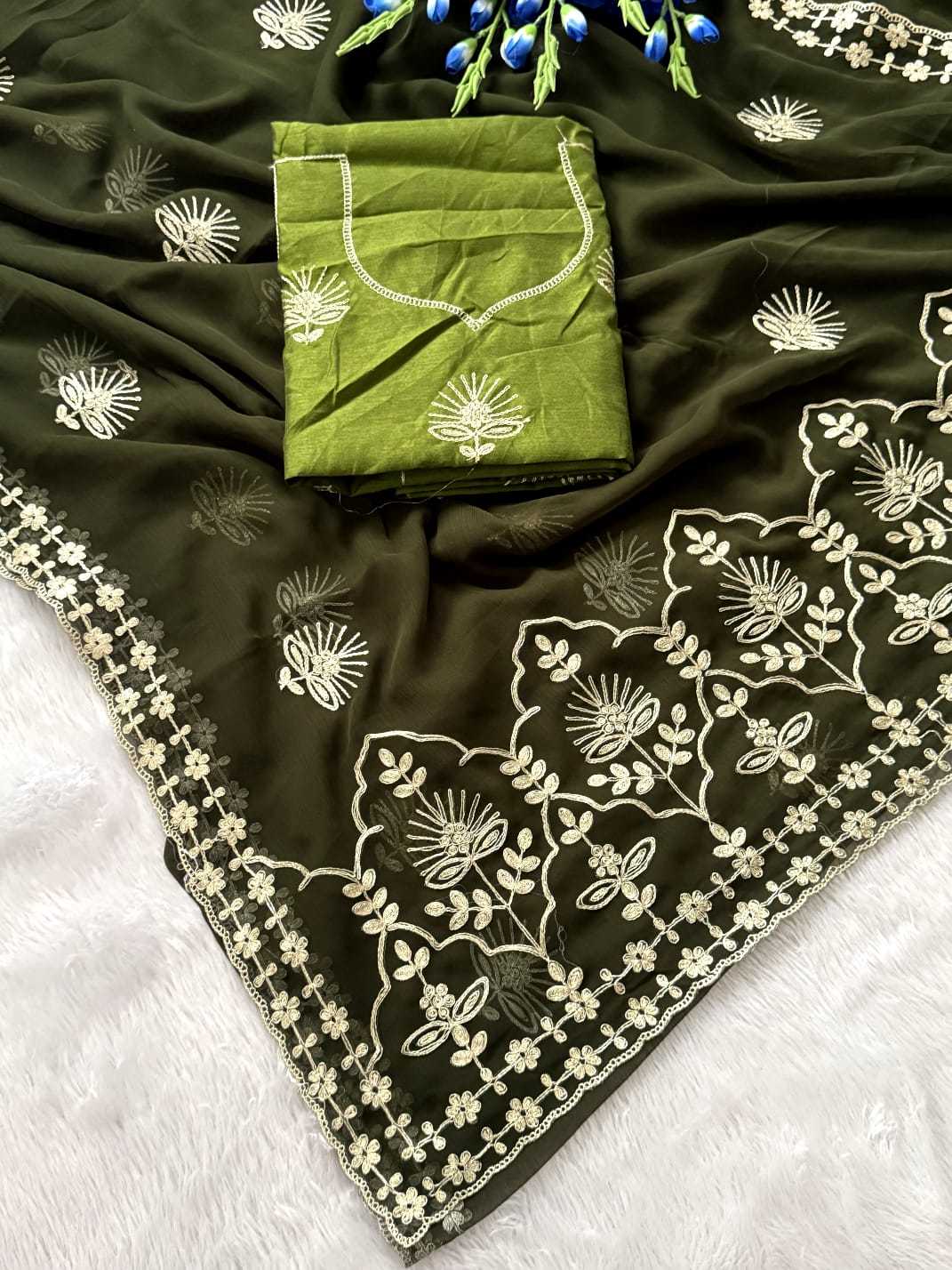 YNF Wholesale Chiffon Designer Sarees  | Surat Manufacturer