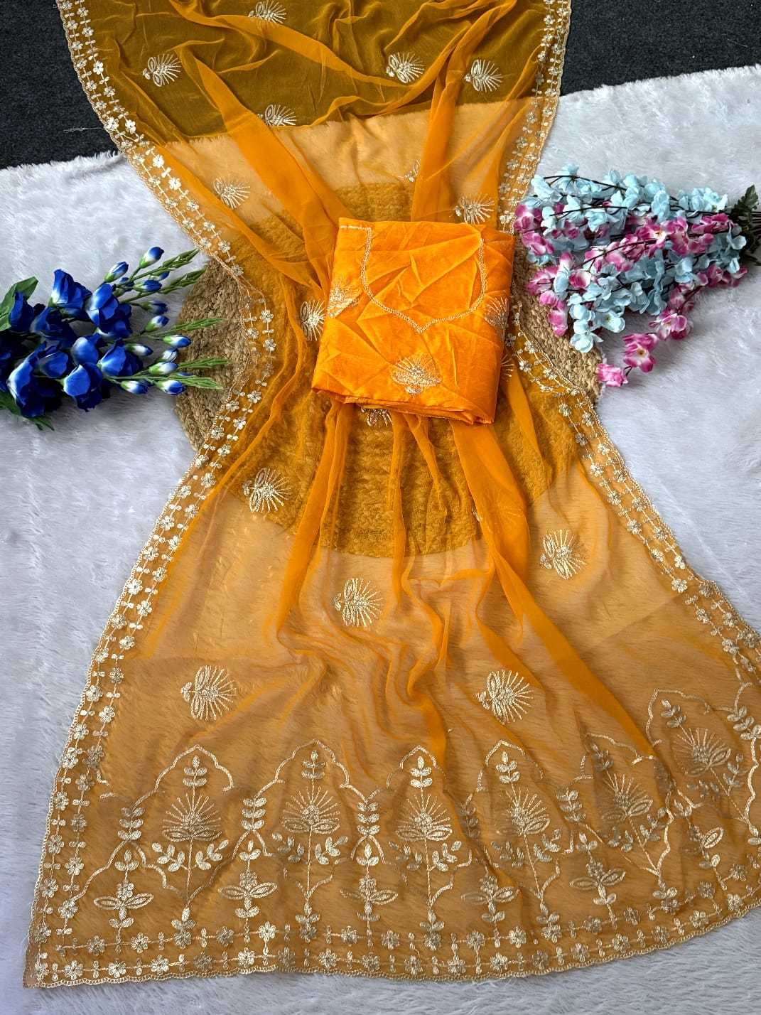 YNF Wholesale Chiffon Designer Sarees  | Surat Manufacturer
