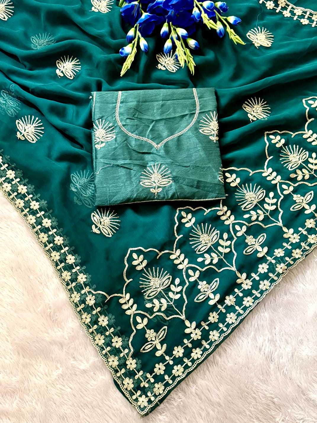YNF Wholesale Chiffon Designer Sarees  | Surat Manufacturer