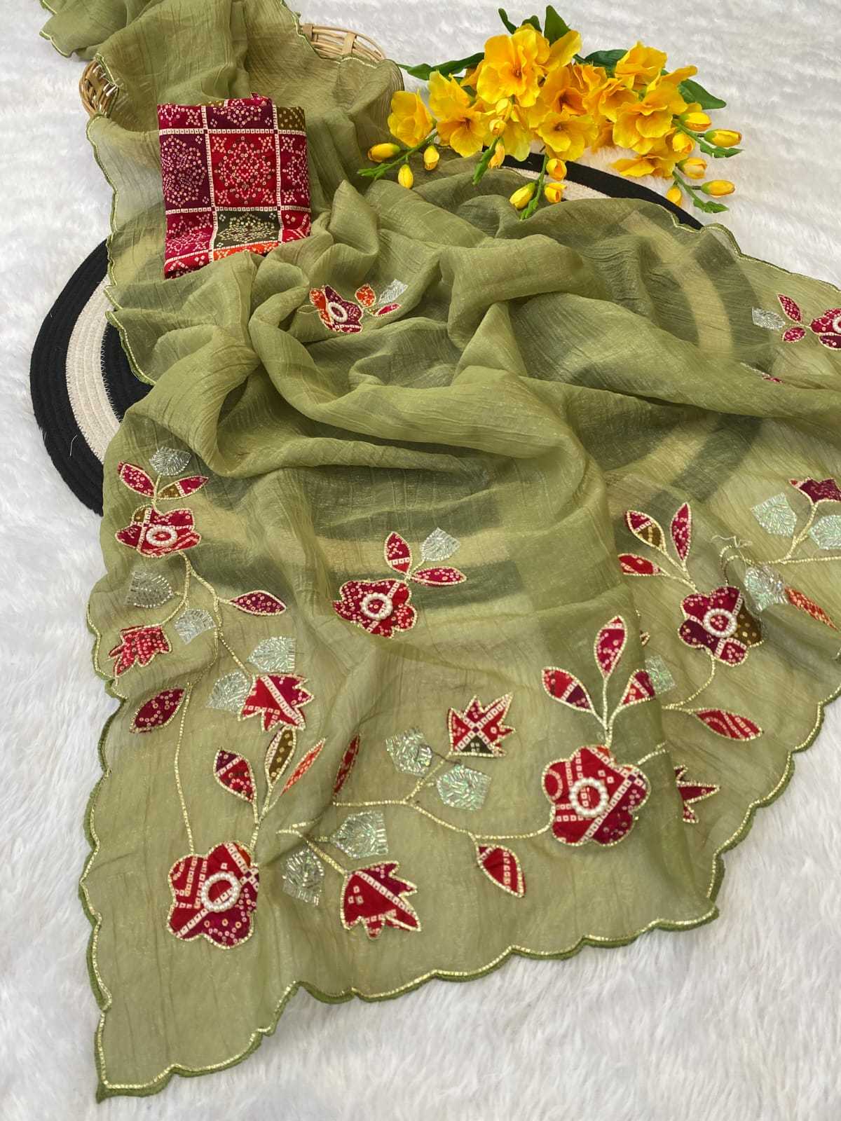 YNF Wholesale Crunchi Designer Sarees  | Surat Manufacturer
