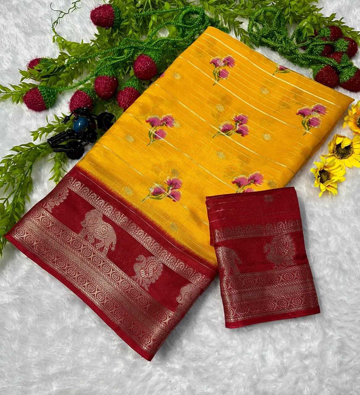 YNF Wholesale Soft Dola Designer Sarees  | Surat Manufacturer