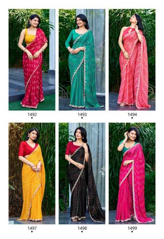 YNF Wholesale Chiffon Printed Sarees KESH514 STAVAN KI RANI | Surat Manufacturer