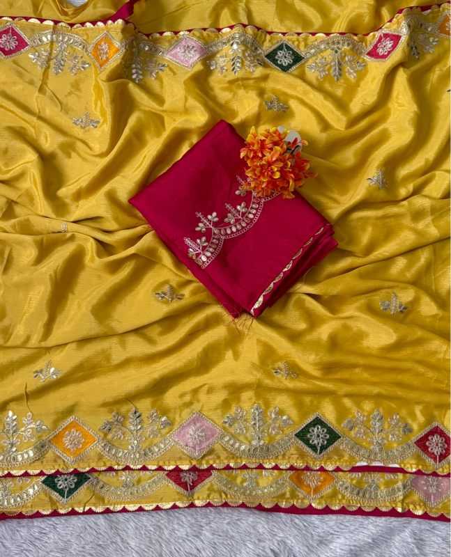 YNF Wholesale Chinon Designer Sarees  | Surat Manufacturer