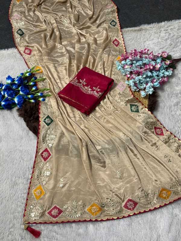 YNF Wholesale Chinon Designer Sarees  | Surat Manufacturer