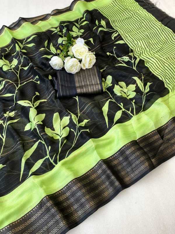 YNF Wholesale Soft Cotton Jacquard Saree  | Surat Manufacturer
