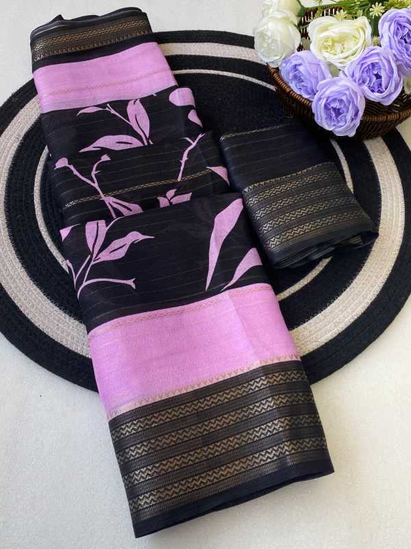 YNF Wholesale Soft Cotton Jacquard Saree  | Surat Manufacturer
