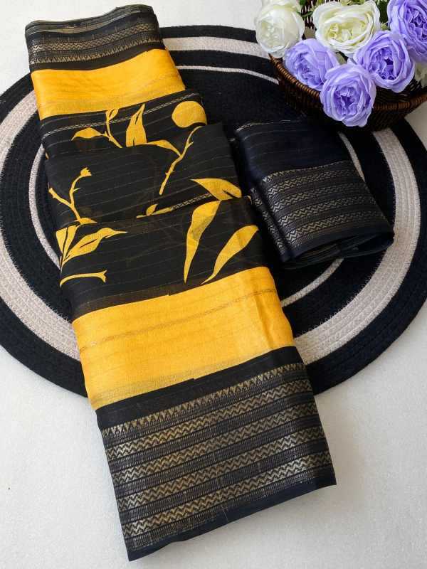 YNF Wholesale Soft Cotton Jacquard Saree  | Surat Manufacturer