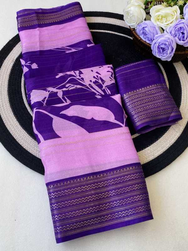 YNF Wholesale Soft Cotton Jacquard Saree  | Surat Manufacturer