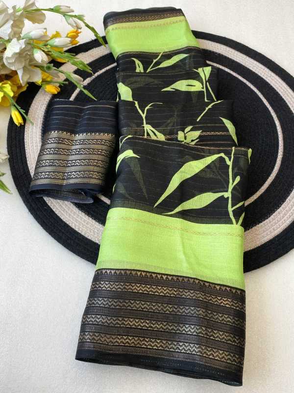 YNF Wholesale Soft Cotton Jacquard Saree  | Surat Manufacturer