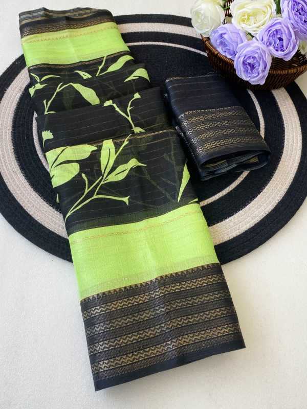YNF Wholesale Soft Cotton Jacquard Saree  | Surat Manufacturer